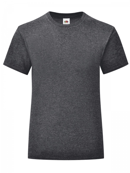 t-shirt-bambina-iconic-fruit-of-the-loom-dark heather grey.jpg